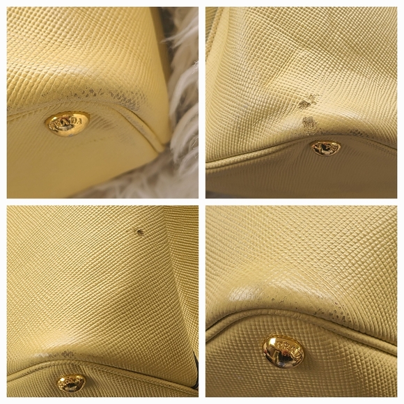 Prada Double Tote Saffiano Leather Color Ginestra - Picture 11 of 16